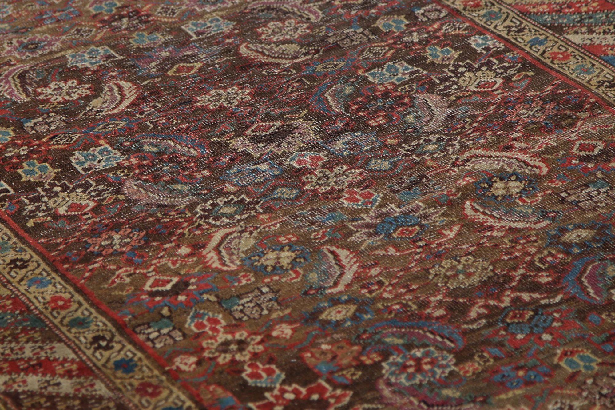 Scopri l'eleganza del tappeto persiano Azerbaijan con Runner Rug di CIRCA 1910. Progettato in lana e marrone, questo design esclusivo è perfetto per valorizzare il tuo spazio.