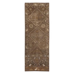 Persische Aserbaidschan Läufer Teppich - Wolle Brown Design - 97723