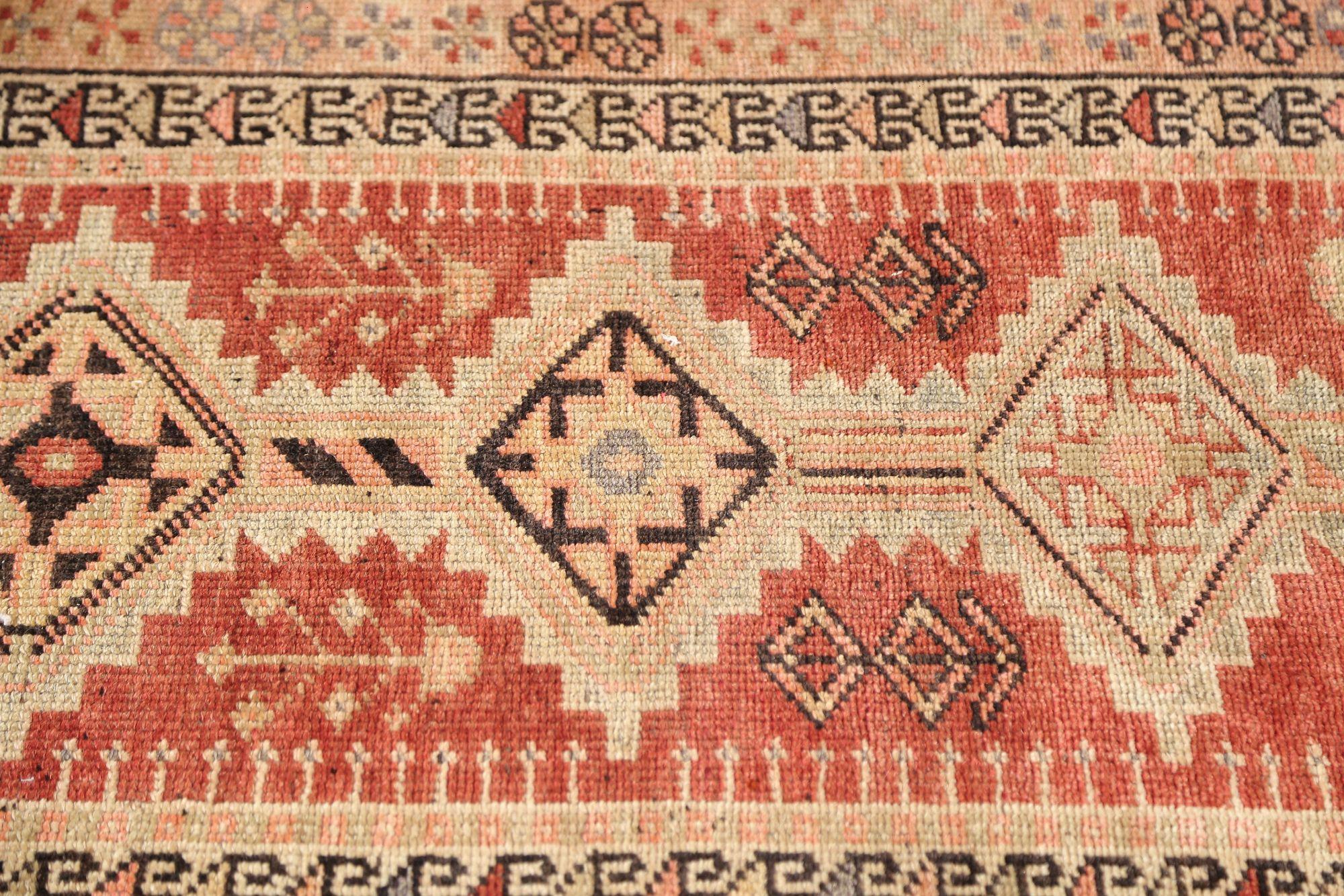 XX secolo Tappeto Persiano Azerbaijan - Lana Marrone Avorio Rosso - 97949 in vendita