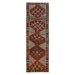 Tappeto Persiano Azerbaijan - Lana Marrone Avorio Rosso Taupe - 97932