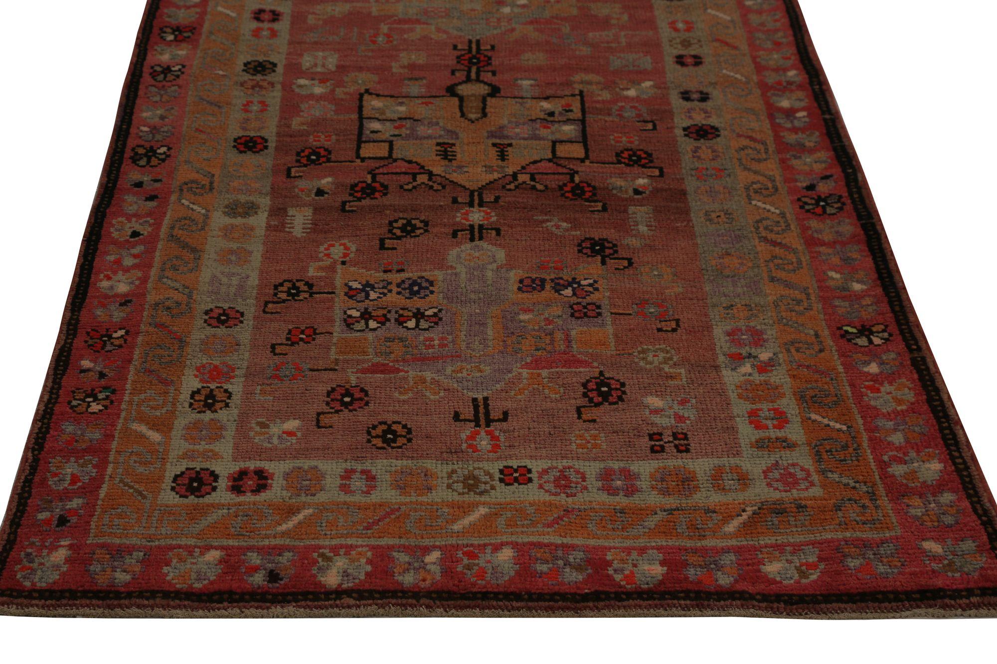 Persischer Aserbaidschan-Läufer aus Wolle – rotes Design – 96983 (Irakisch) im Angebot