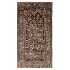 Persischer Aserbaidschan Small Teppich - Wolle Brown Elfenbein Design - 91324