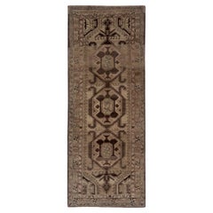 Persischer Aserbaidschan Small Teppich - Wolle Brown Elfenbein Design - 91622
