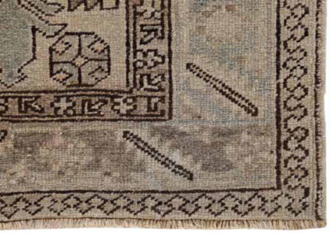 Persischer Aserbaidschan Kleiner Teppich - Wolle Braun Elfenbein Taupe Design - 91482 (Asiatisch) im Angebot