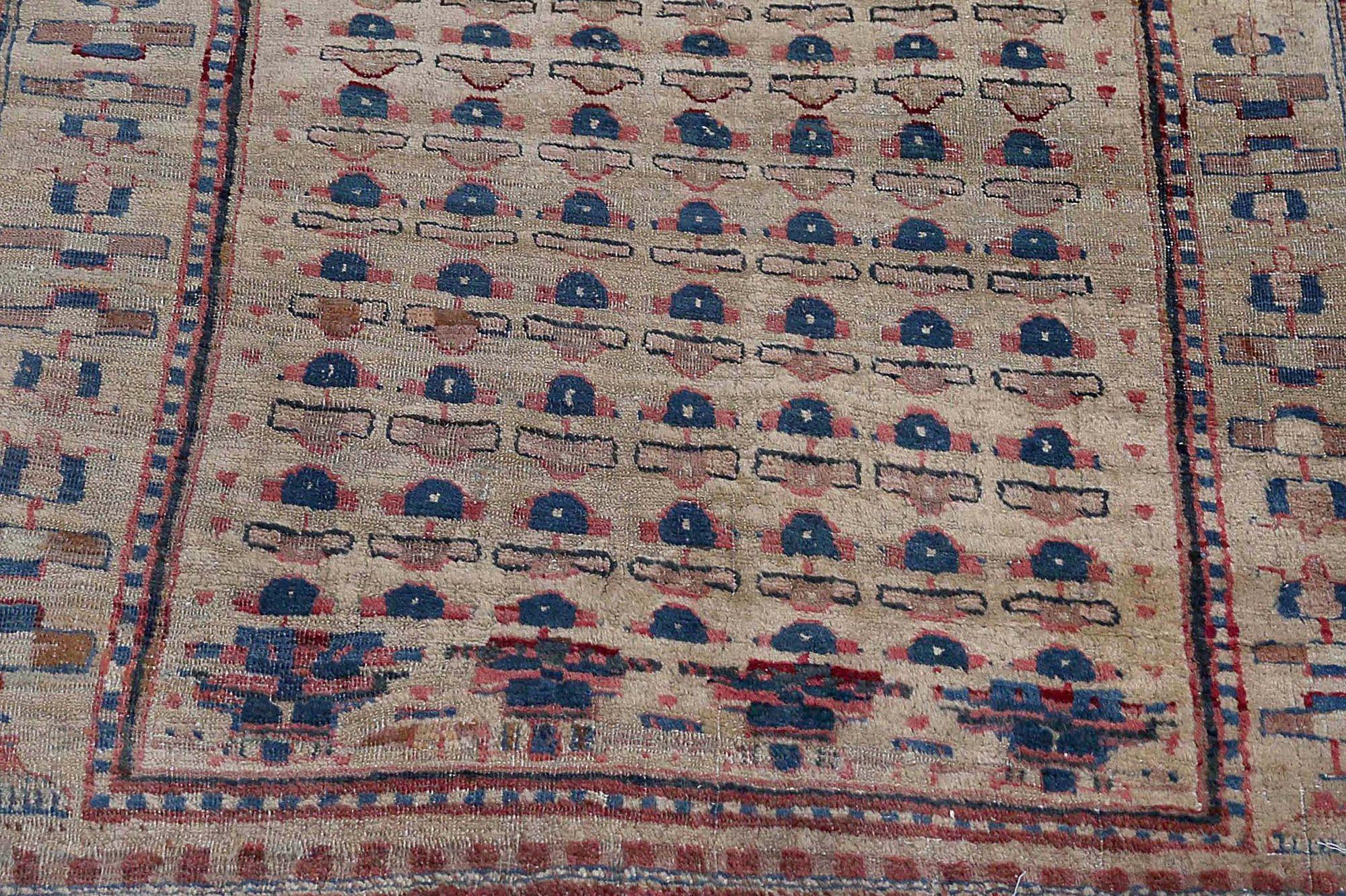 Tappeto persiano Azerbaijan Small - Disegno in lana e avorio - 96776 In condizioni ottime in vendita a Dallas, TX