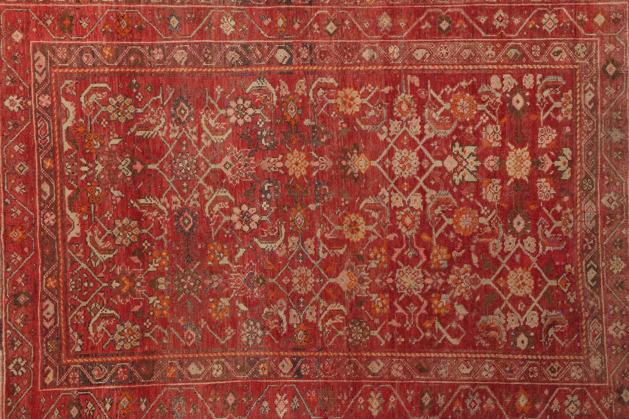 Persischer Aserbaidschanischer kleiner Teppich - rotes Wolldesign - 97421 (20. Jahrhundert) im Angebot