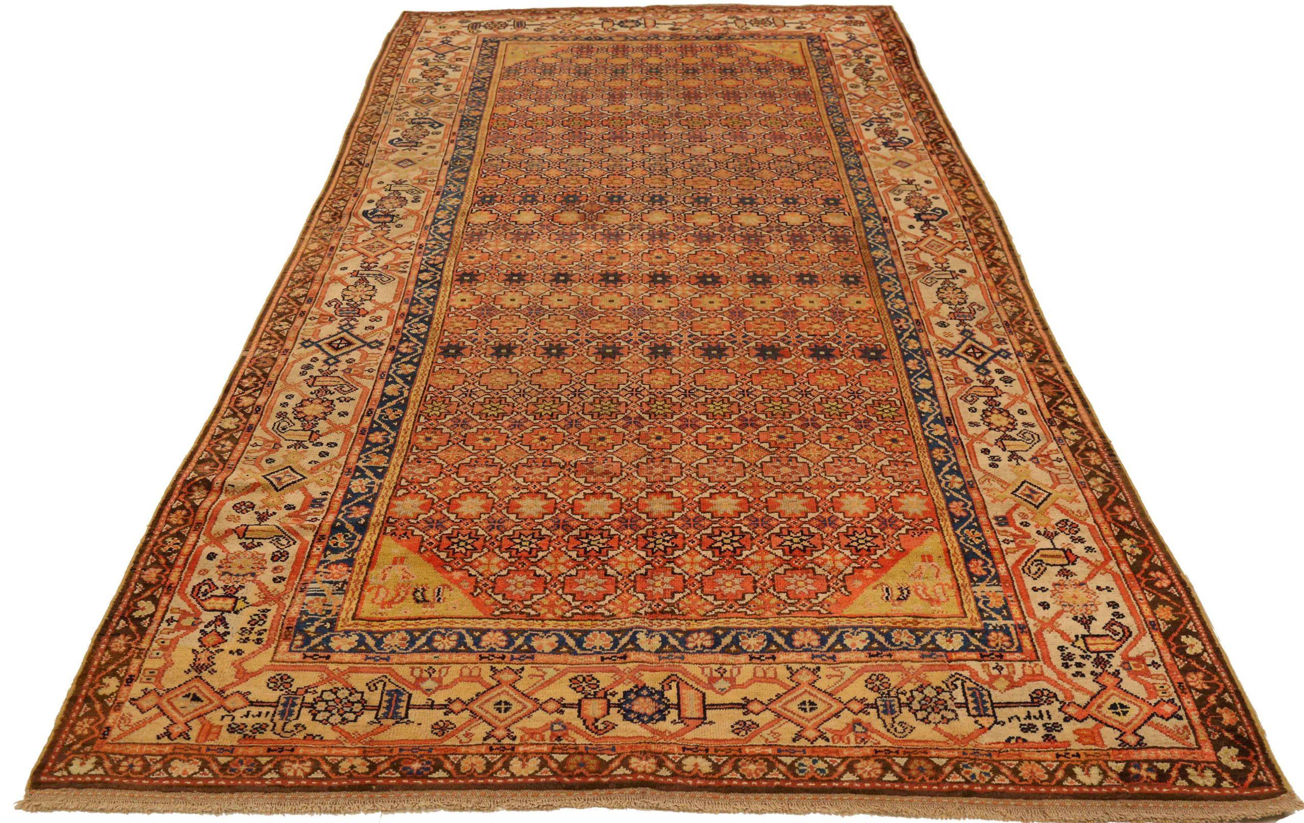 Scopri l'eleganza dei tappeti persiani Bakhtiari con caratteristiche da area CIRCA del 1880. Progettato con Lana e Marrone-Rosso-Giallo, questo design esclusivo è perfetto per valorizzare il tuo spazio.