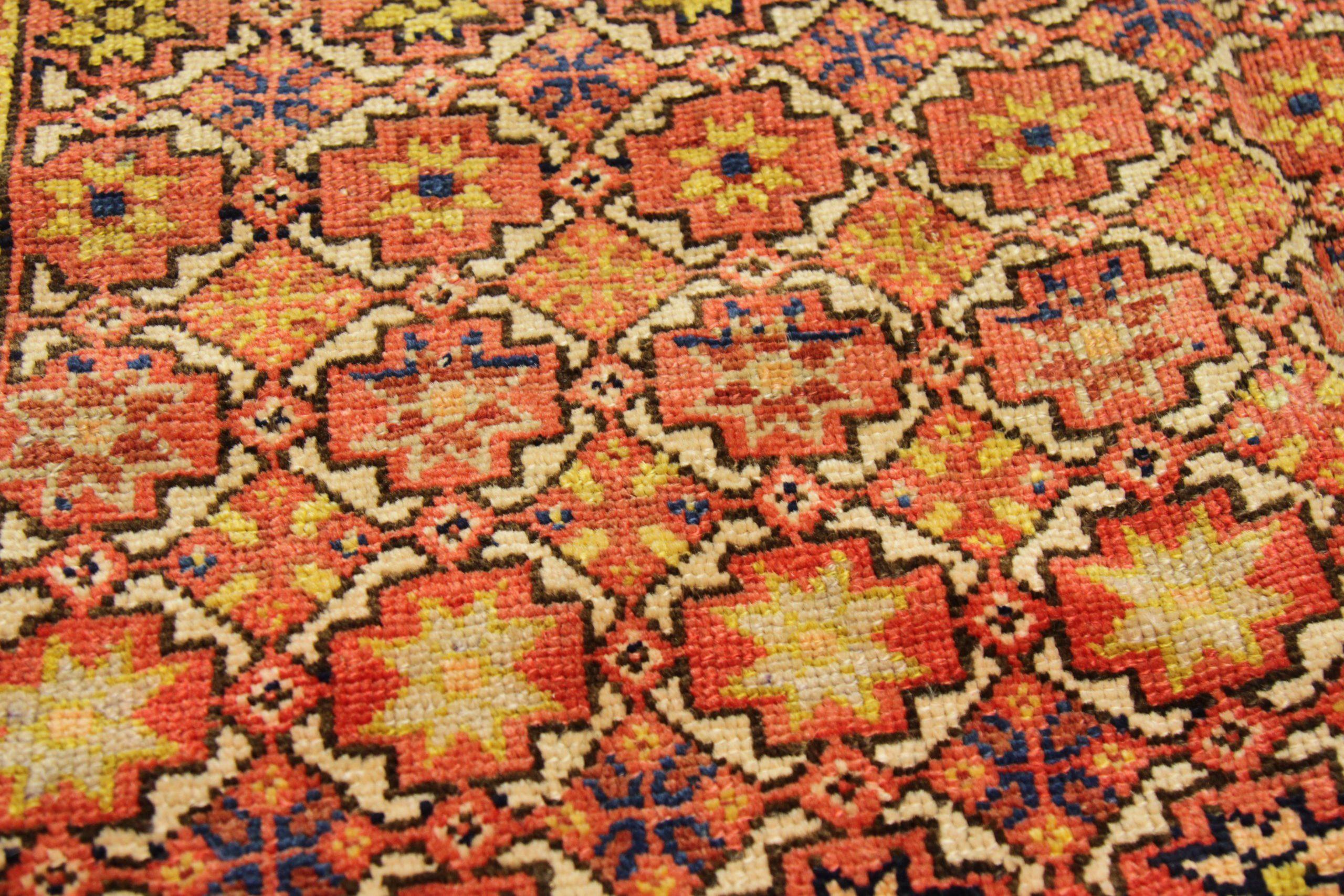 XX secolo Tappeti persiani Bakhtiari - Lana Marrone Rosso Giallo 71481 in vendita