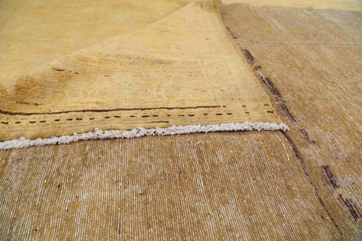 Tapis persans Bakhtiari - Laine ivoire taupe jaune 74104 Excellent état - En vente à Dallas, TX
