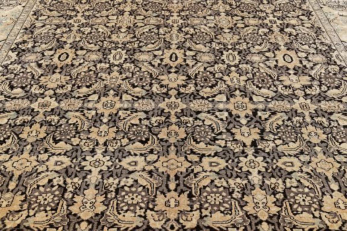 Persische Bakhtiari Teppiche Circa 1910 - Wolle Braun Grau Design - 91323 (Asiatisch) im Angebot