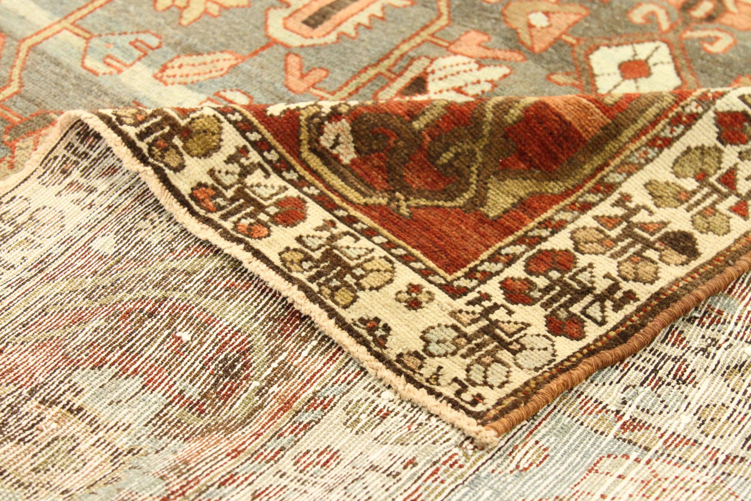 Persische Bakhtiari-Teppiche - Wolle Blau Elfenbein Rot Design - 76001 im Zustand „Hervorragend“ im Angebot in Dallas, TX
