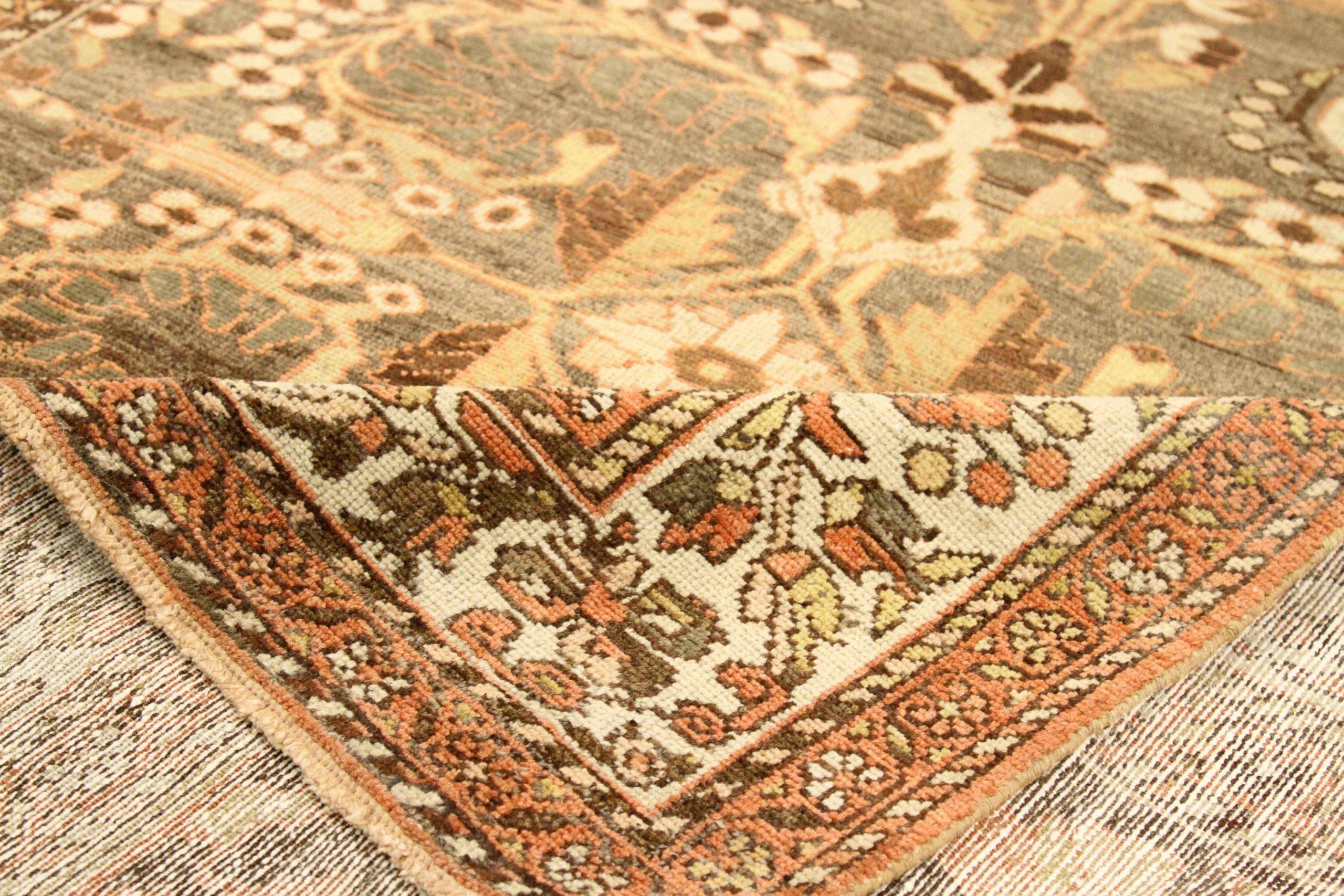 Tappeti persiani Bakhtiari - Disegno in lana marrone avorio - 75888 In condizioni ottime in vendita a Dallas, TX