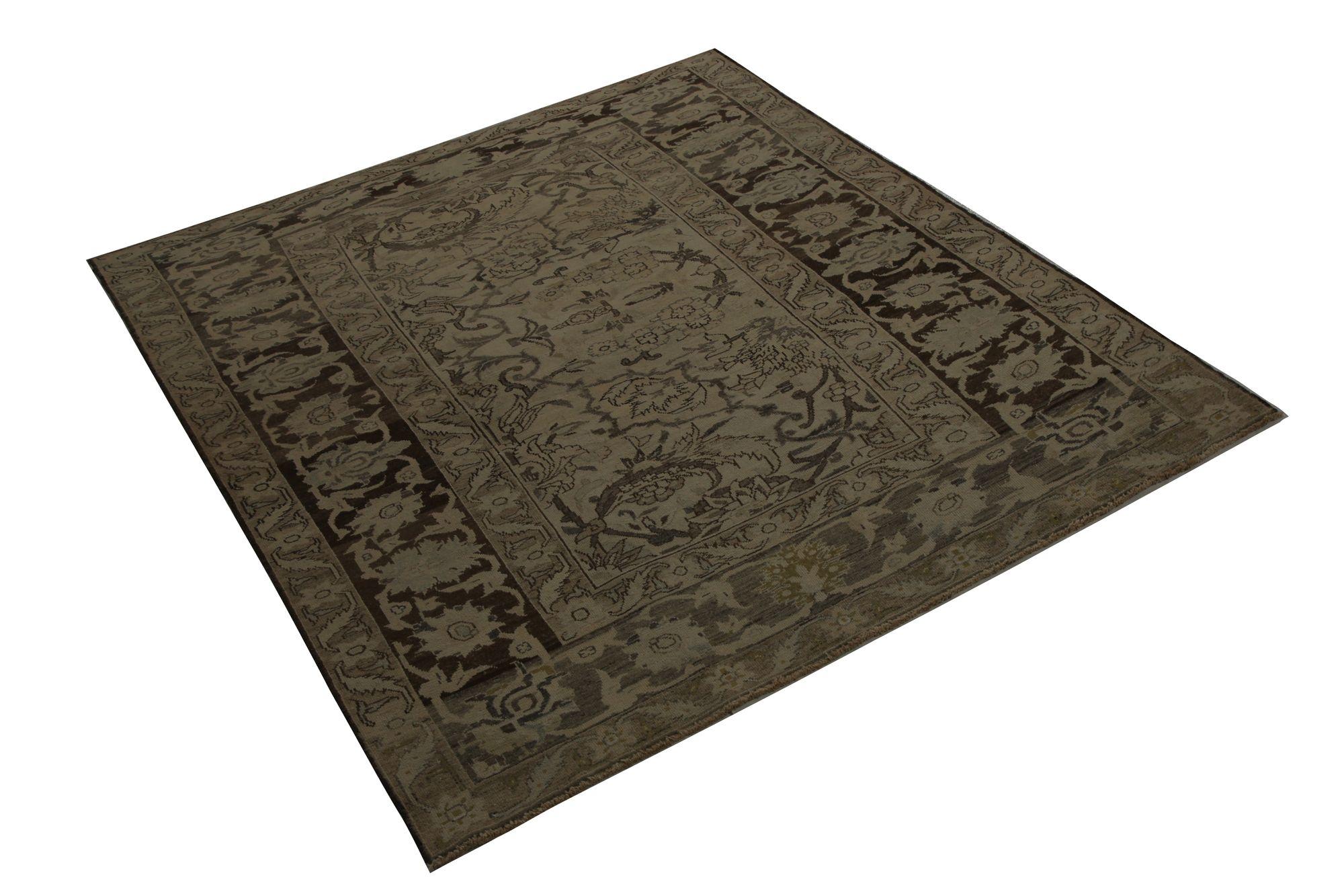 Persische Bakhtiari Teppiche - Wolle Brown Taupe Design - 97840 (Irakisch) im Angebot