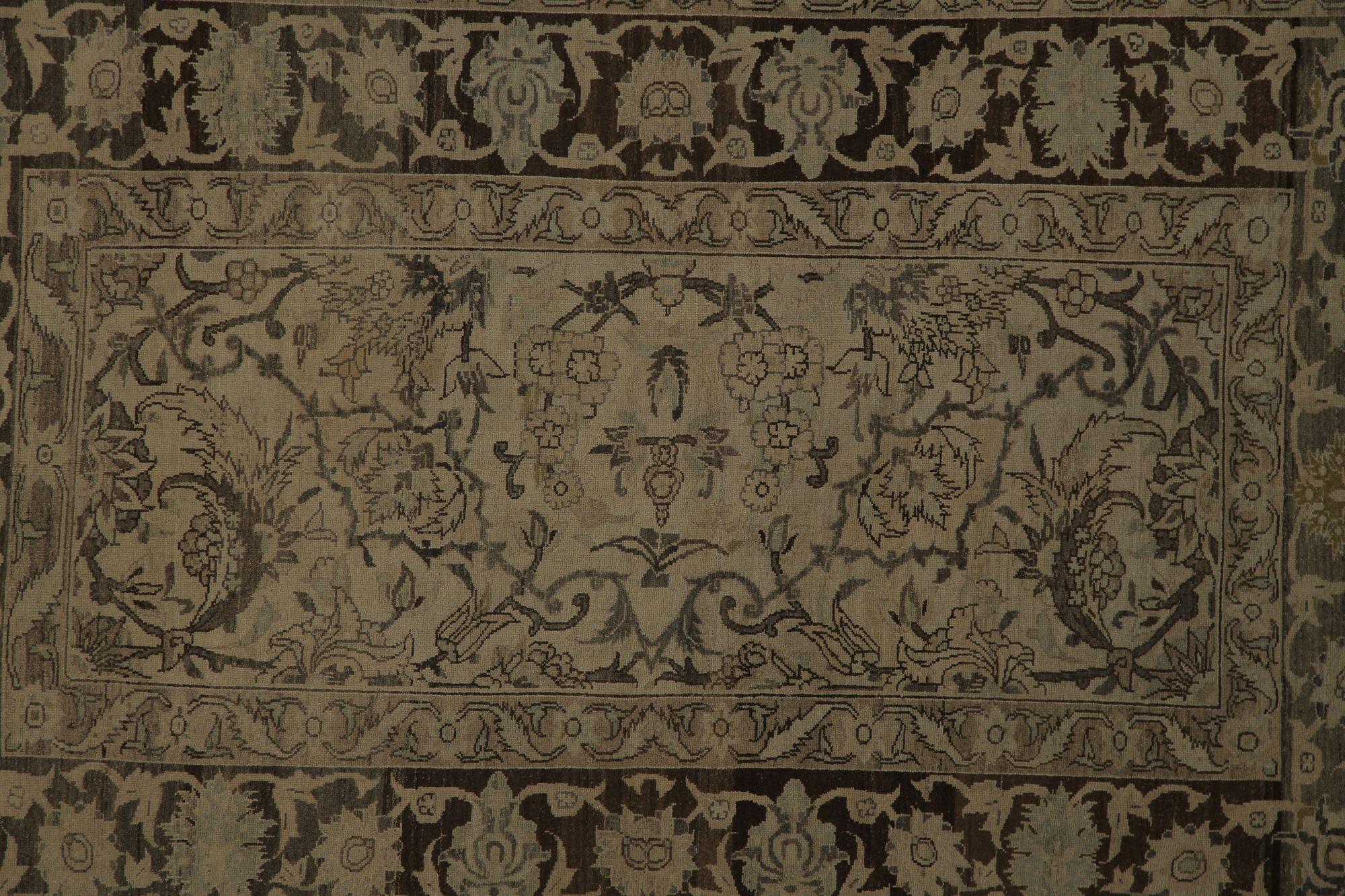 Persische Bakhtiari Teppiche - Wolle Brown Taupe Design - 97840 (20. Jahrhundert) im Angebot
