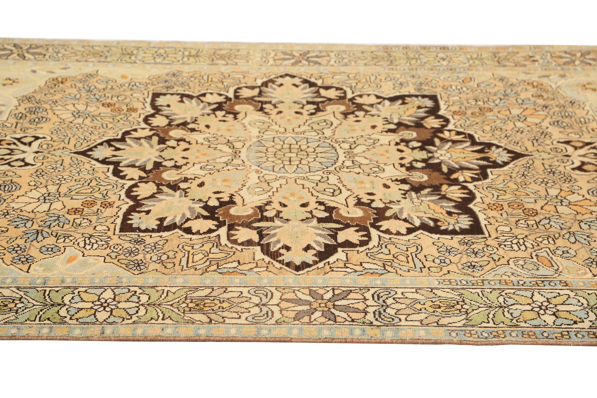 Alfombras Persas Bakhtiari - Lana Marrón Diseño Amarillo - 96961 siglo XX en venta
