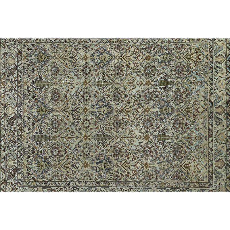 Persische Bakhtiari-Teppiche - Wolle in elfenbeinfarbenem Design - 97559 im Zustand „Hervorragend“ im Angebot in Dallas, TX
