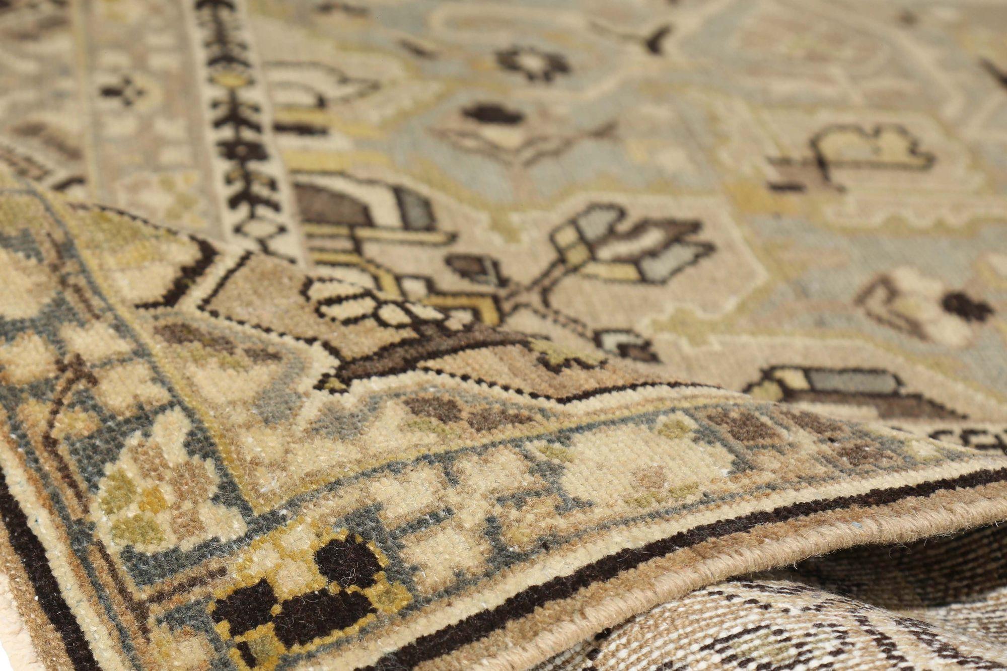 Alfombras Persas Bakhtiari - Lana Marfil Azul Claro Topo - 97729 Iraquí en venta
