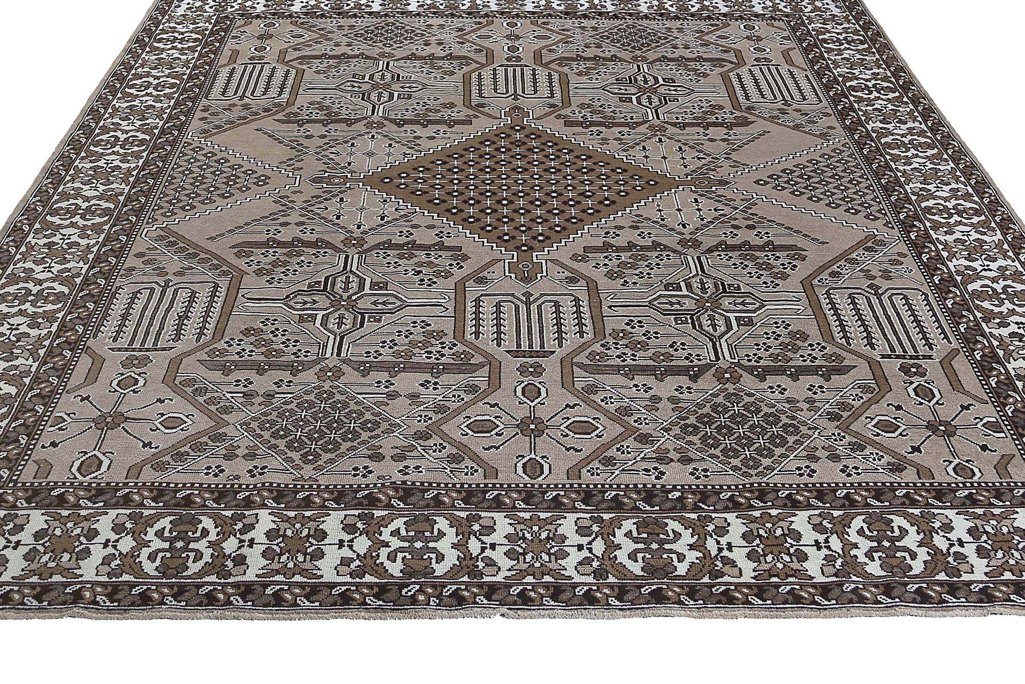 Iracheno Tappeti persiani Bakhtiari - Lana Avorio Taupe Design - 97185 in vendita
