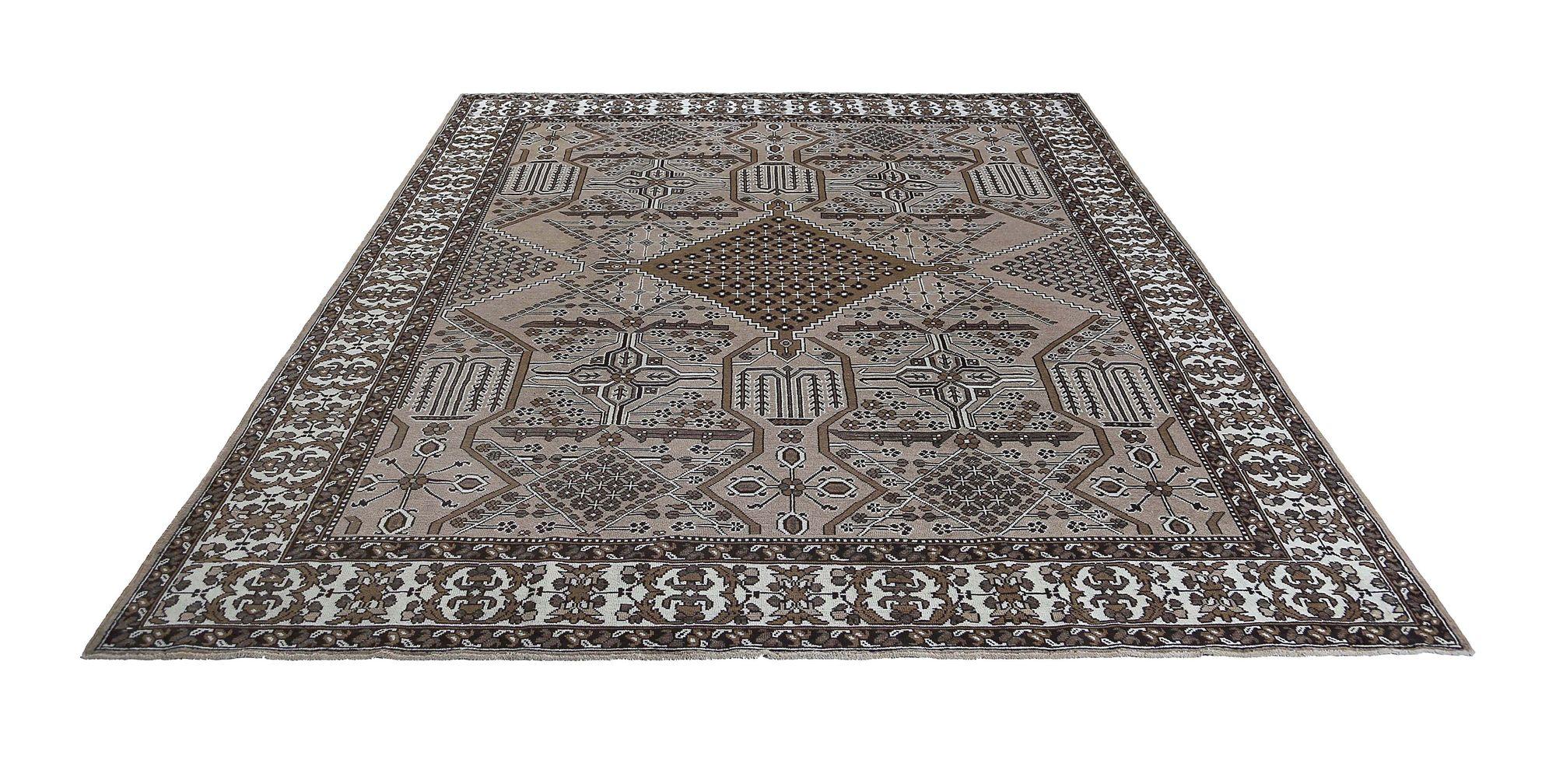 Tappeti persiani Bakhtiari - Lana Avorio Taupe Design - 97185 In condizioni ottime in vendita a Dallas, TX