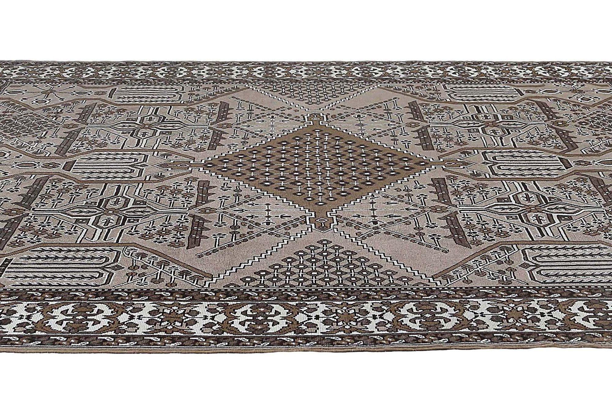 XX secolo Tappeti persiani Bakhtiari - Lana Avorio Taupe Design - 97185 in vendita