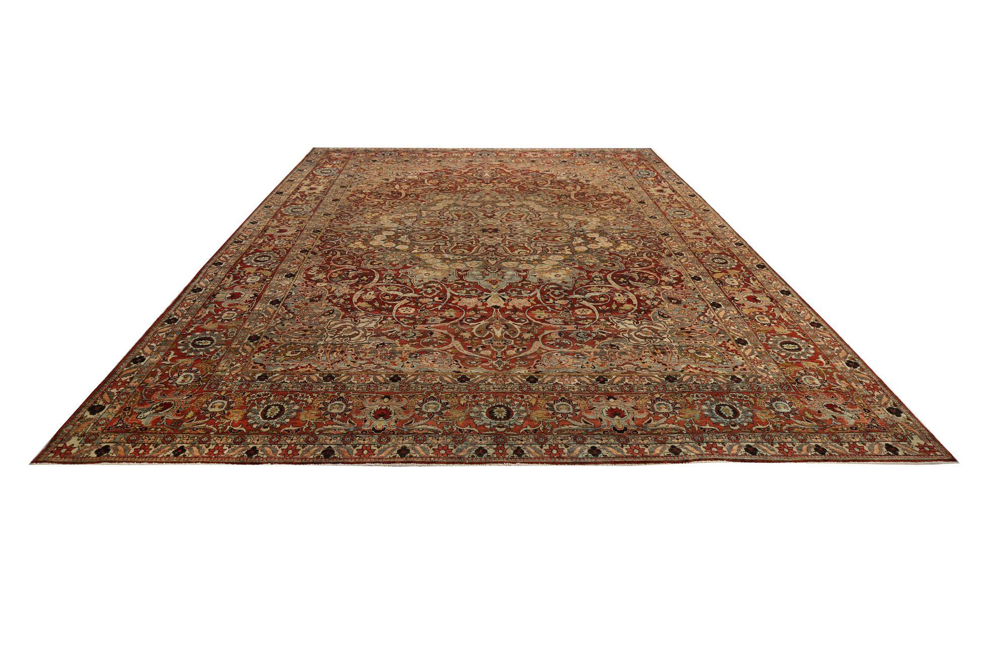 Persische Bakhtiari-Teppiche - rotes Wolldesign - 96741 (20. Jahrhundert) im Angebot