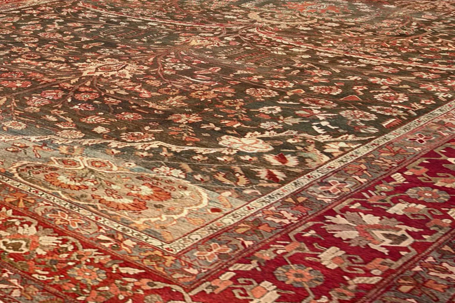 Alfombra Persa Bakhtiari - Lana Marrón Marfil Rojo - 75886 en venta 1