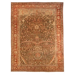 Tappeto persiano Bakhtiari - Lana Marrone Avorio Rosso - 75886