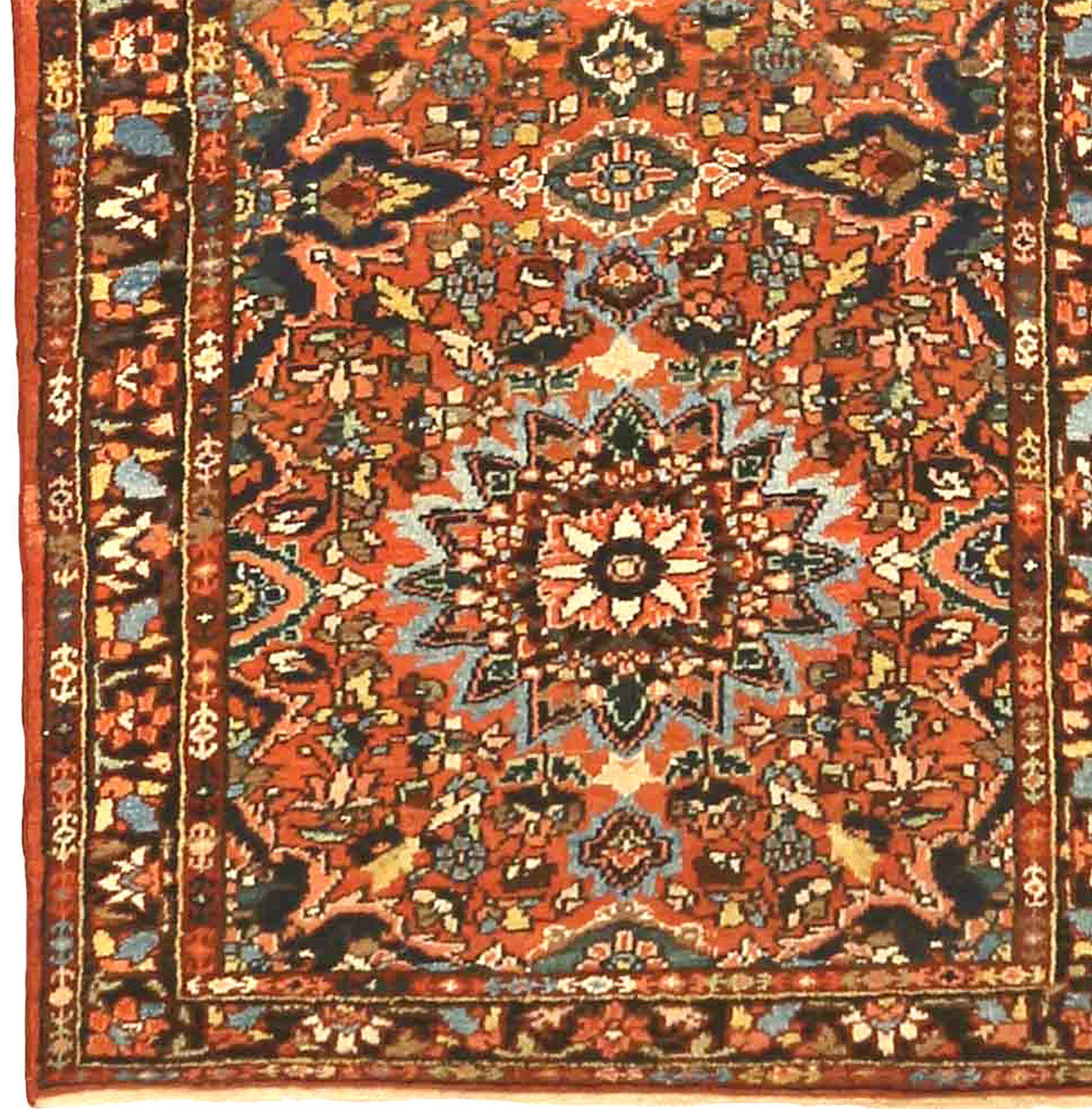 Persische Bakhtiari Läufer Teppich CIRCA 1910 - Wolle Brown Elfenbein Rot 71178 (Asiatisch) im Angebot