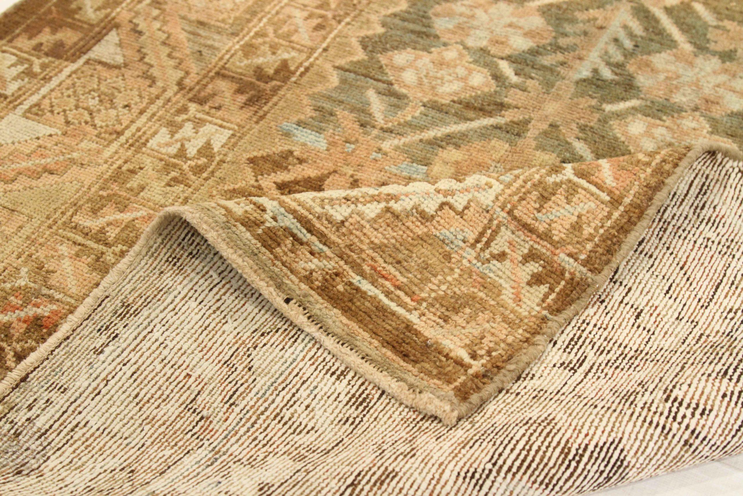 Asiatico Tappeto persiano Bakhtiari piccolo - Lana Blu Marrone Avorio Rosa - 75614 in vendita