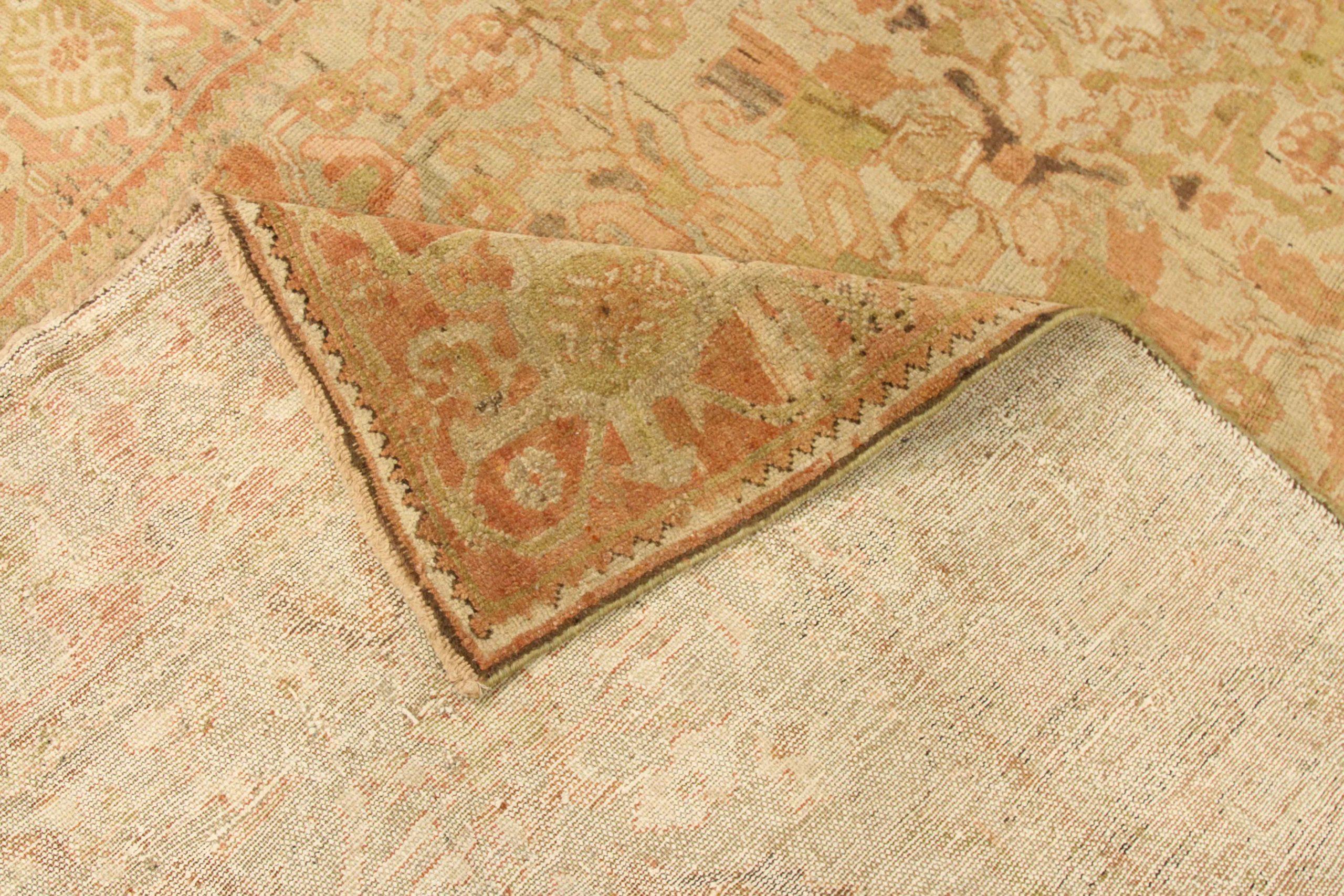 Persischer Bakhtiari Small Teppich - Wolle Grün Elfenbein Rosa Design - 75711 (Asiatisch) im Angebot
