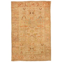 Petit tapis persan Bakhtiari - Design en laine vert ivoire rose - 75711