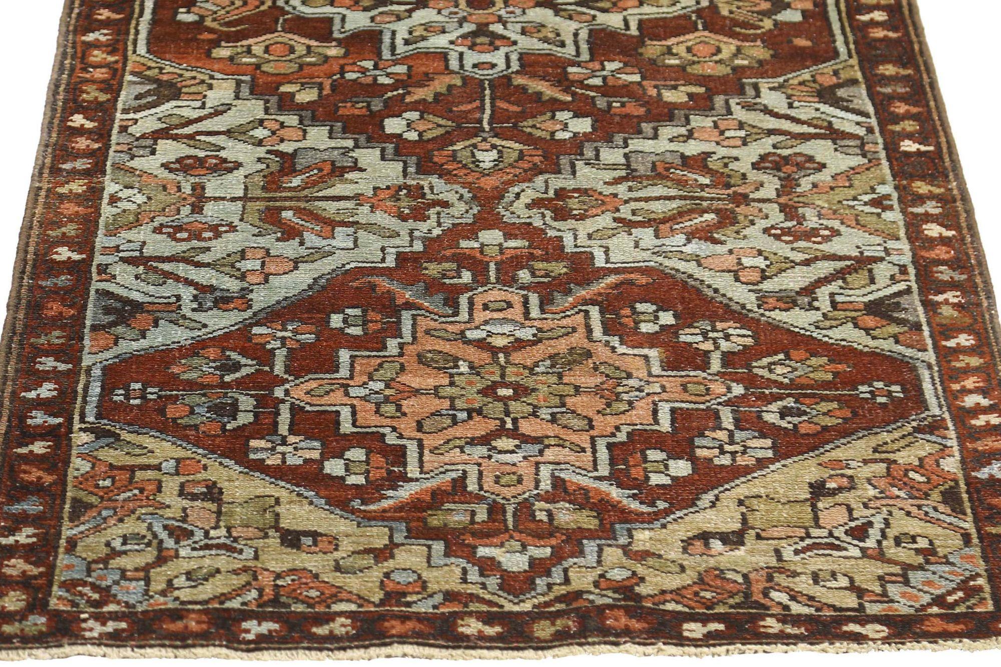 Persischer Bakhtiari Kleiner Teppich - Wolle Elfenbeinrot Design - 96687 im Zustand „Hervorragend“ im Angebot in Dallas, TX