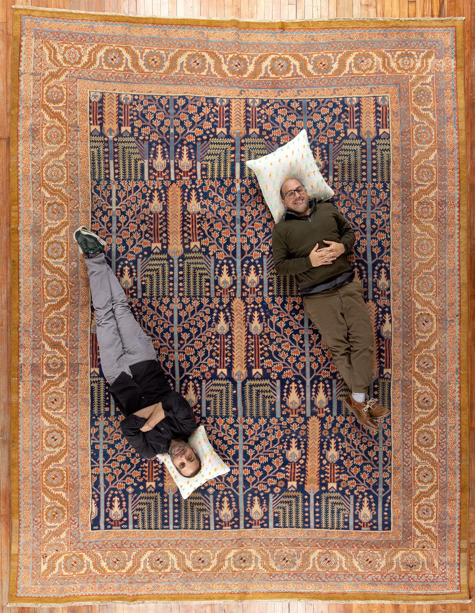 Wool Persian Bakshaish Rug For Sale