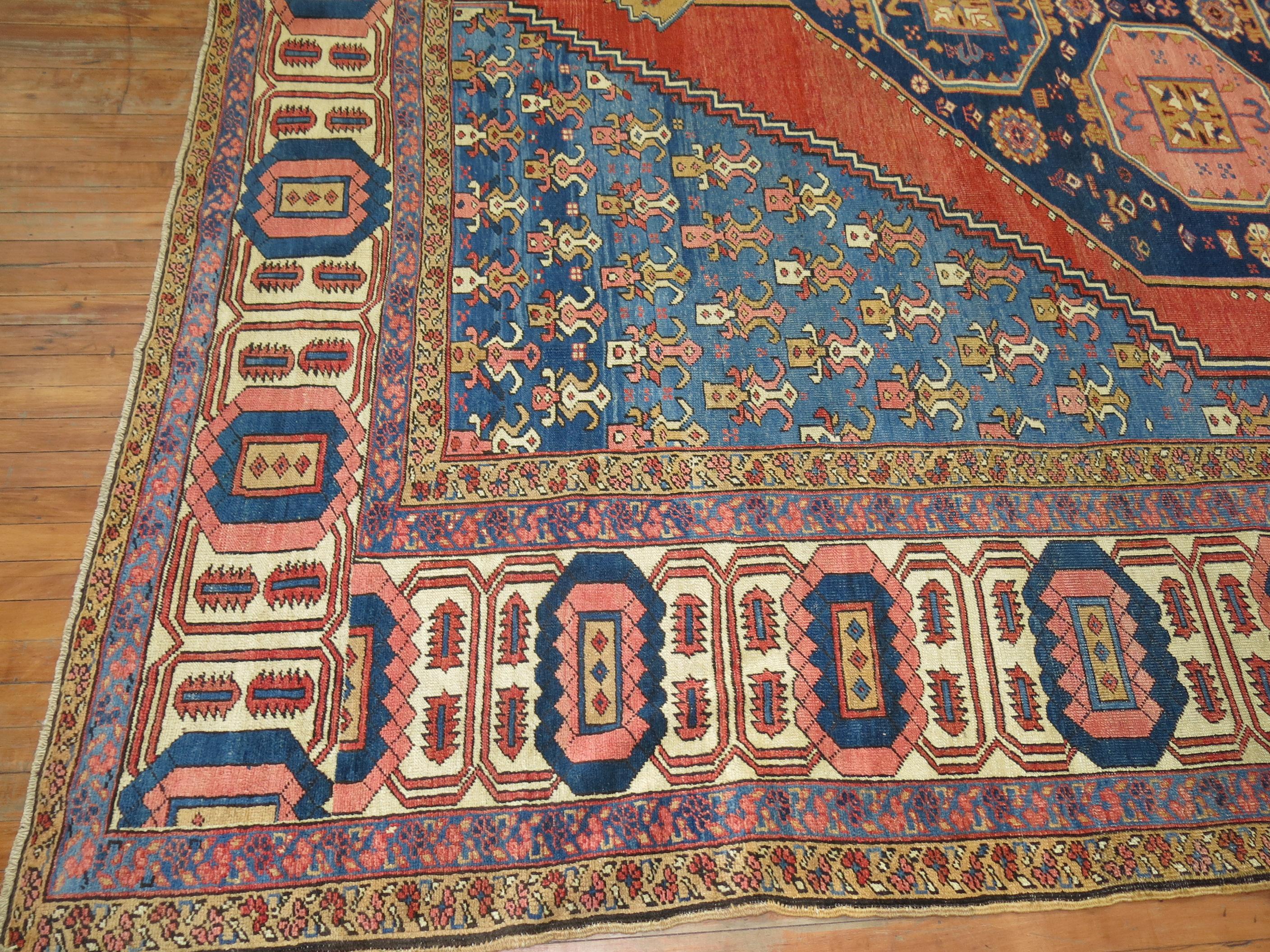 19th Century Persian Bakshaish Rug For Sale