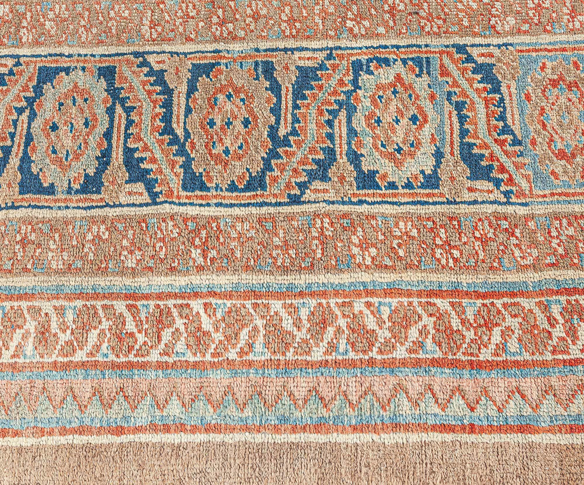 Wool 19th Century Persian Bakshaish 'Size Adjusted' rug For Sale