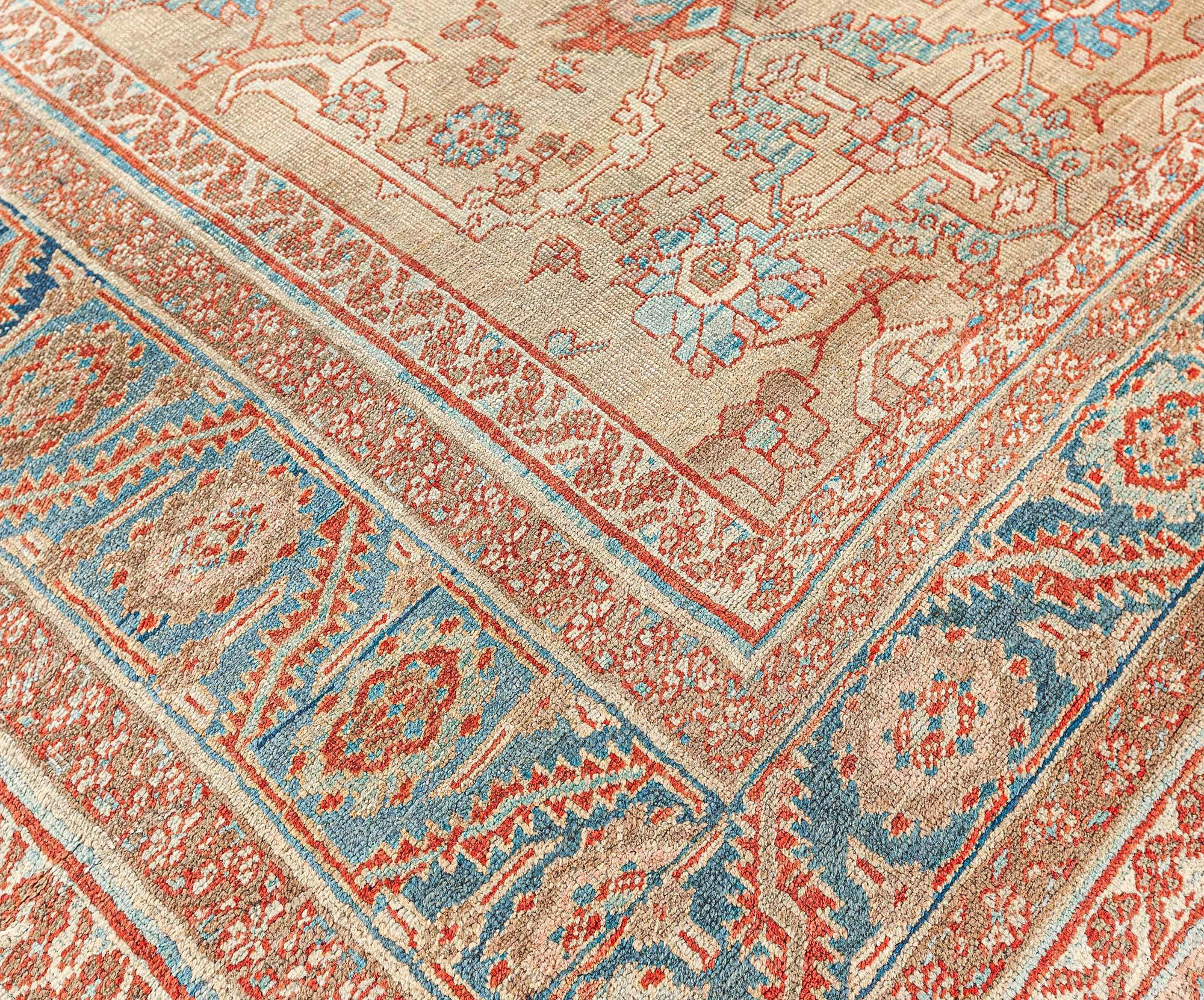 19th Century Persian Bakshaish 'Size Adjusted' rug For Sale 1