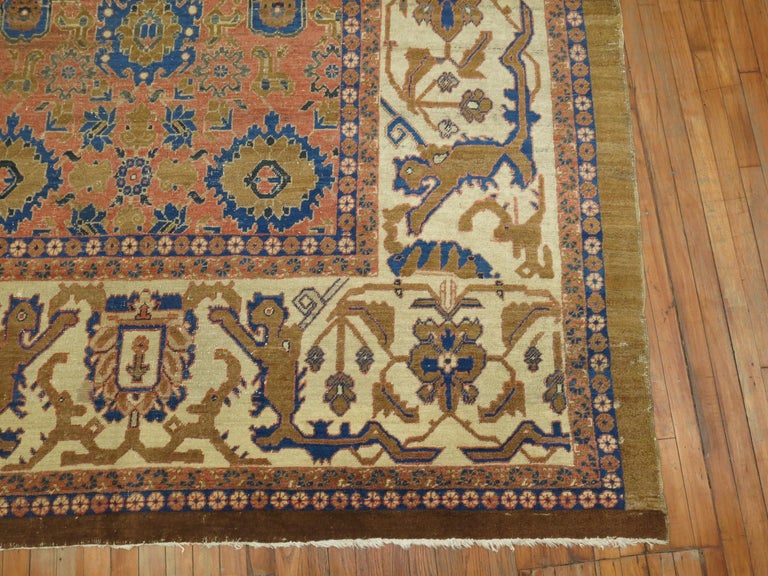 Persian Bakshaish Square Room Size Rug For Sale at 1stDibs