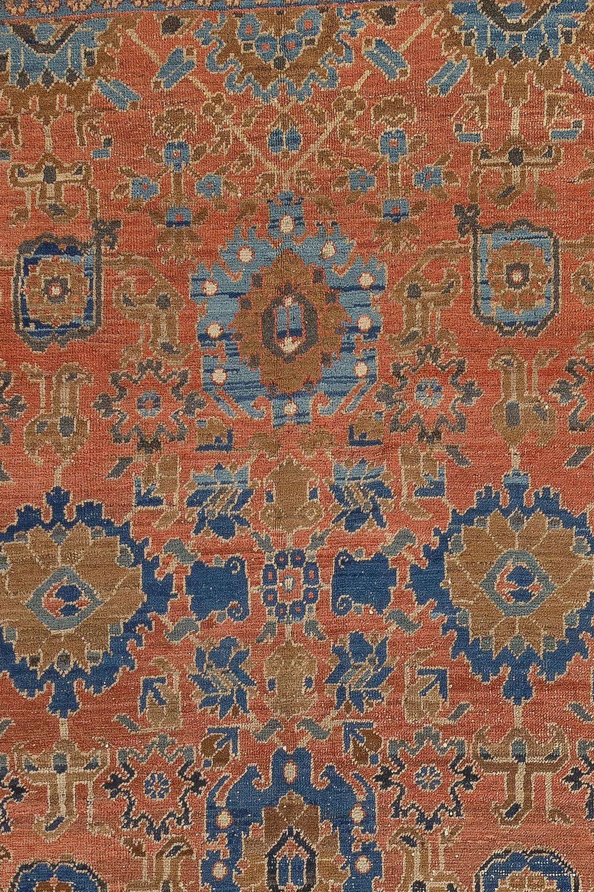 Persian Bakshaish Square Room Size Rug For Sale 9
