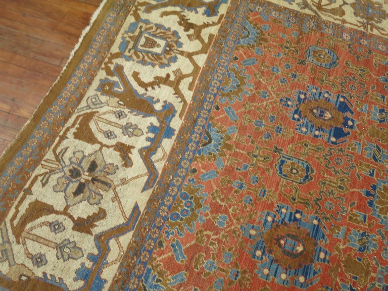 Persian Bakshaish Square Room Size Rug For Sale at 1stDibs
