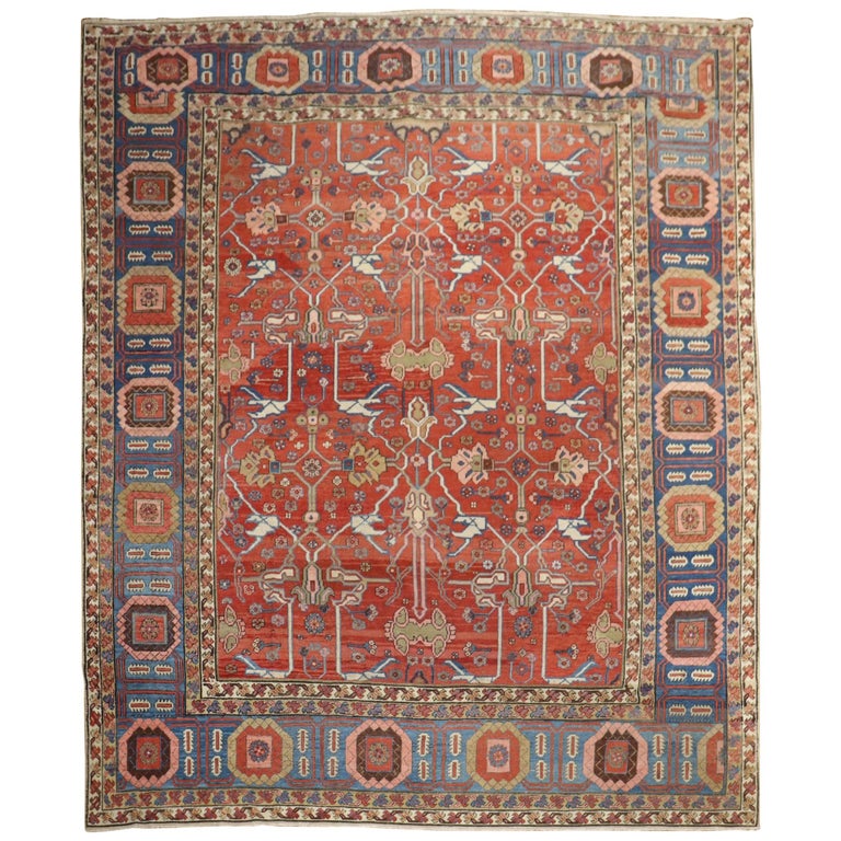 Persian Bakshaish Square Room Size Rug For Sale at 1stDibs