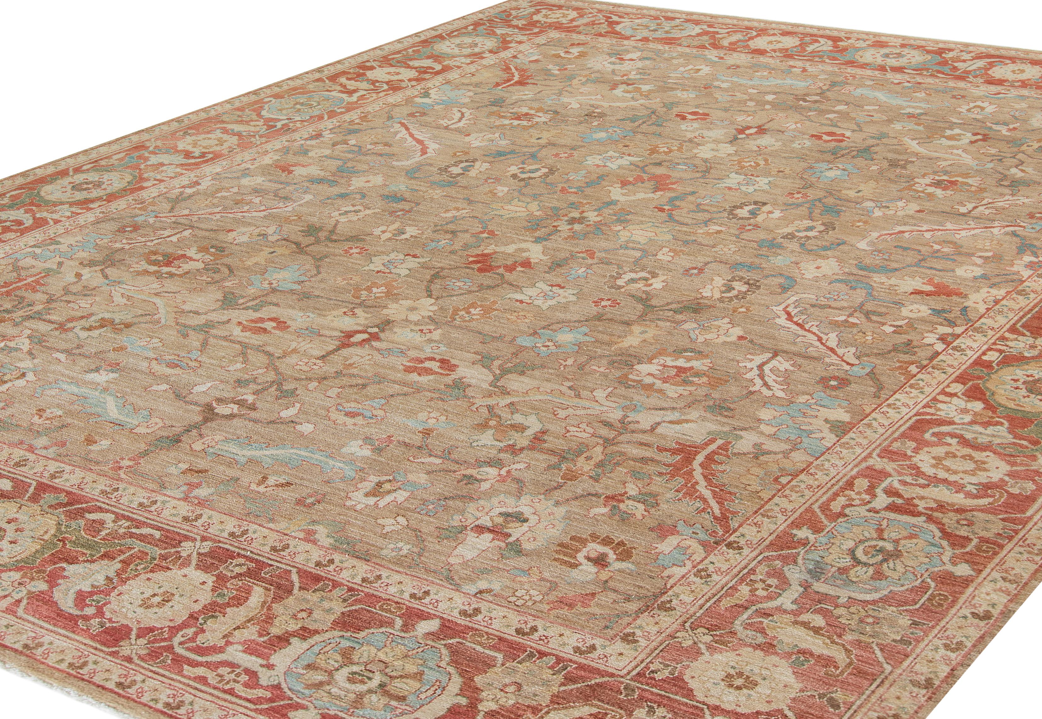 Annodato a mano Tappeto persiano Camel Bakshaish in vendita