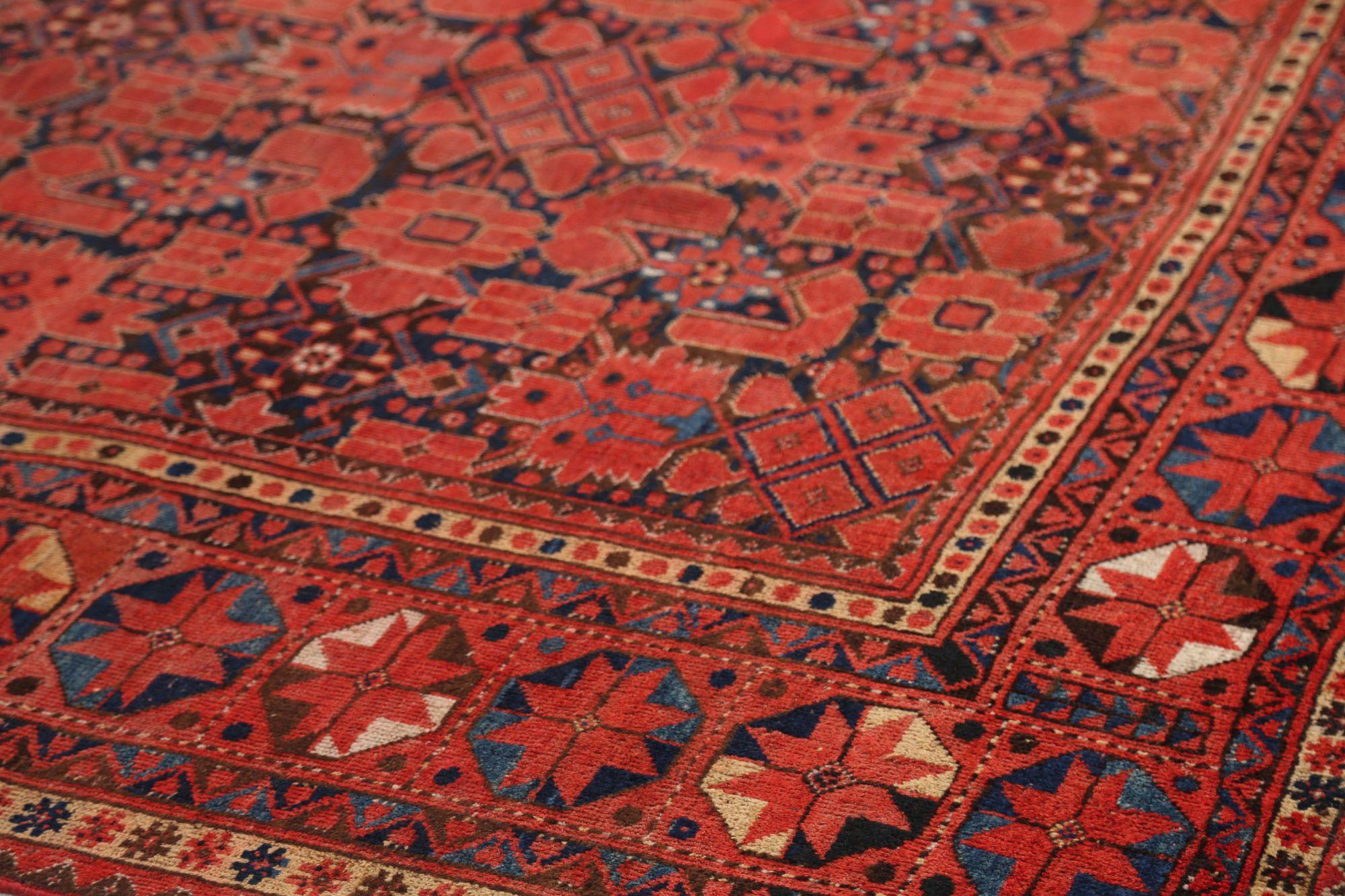 Iracheno Tappeti persiani Bashir - Lana Nero Rosso Design - 97186 in vendita