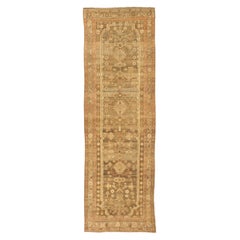 Tappeto persiano Bibikabad Small Design 1910 - Lana Marrone Avorio Rosa - 75529