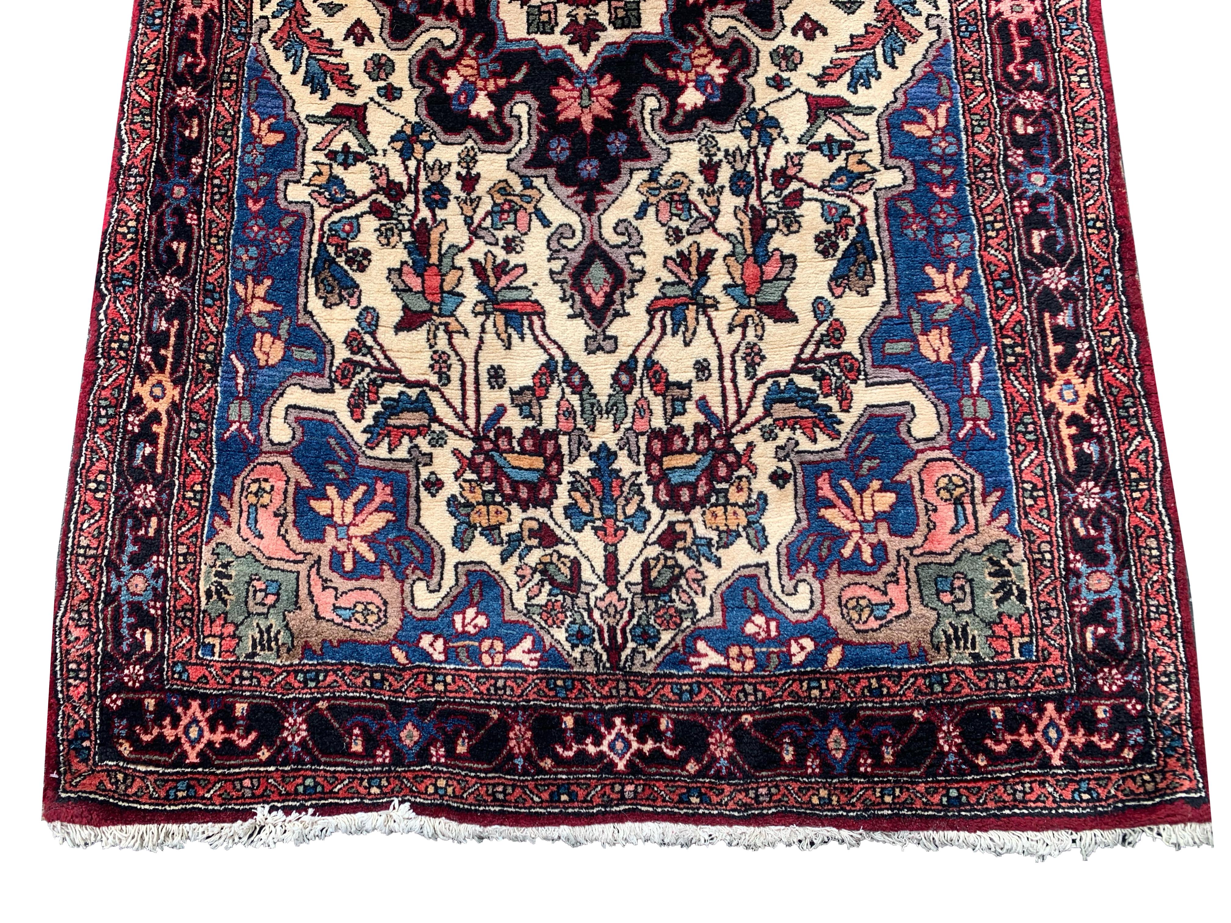 Hand-Knotted Persian Bidjar, Circa 1970 For Sale