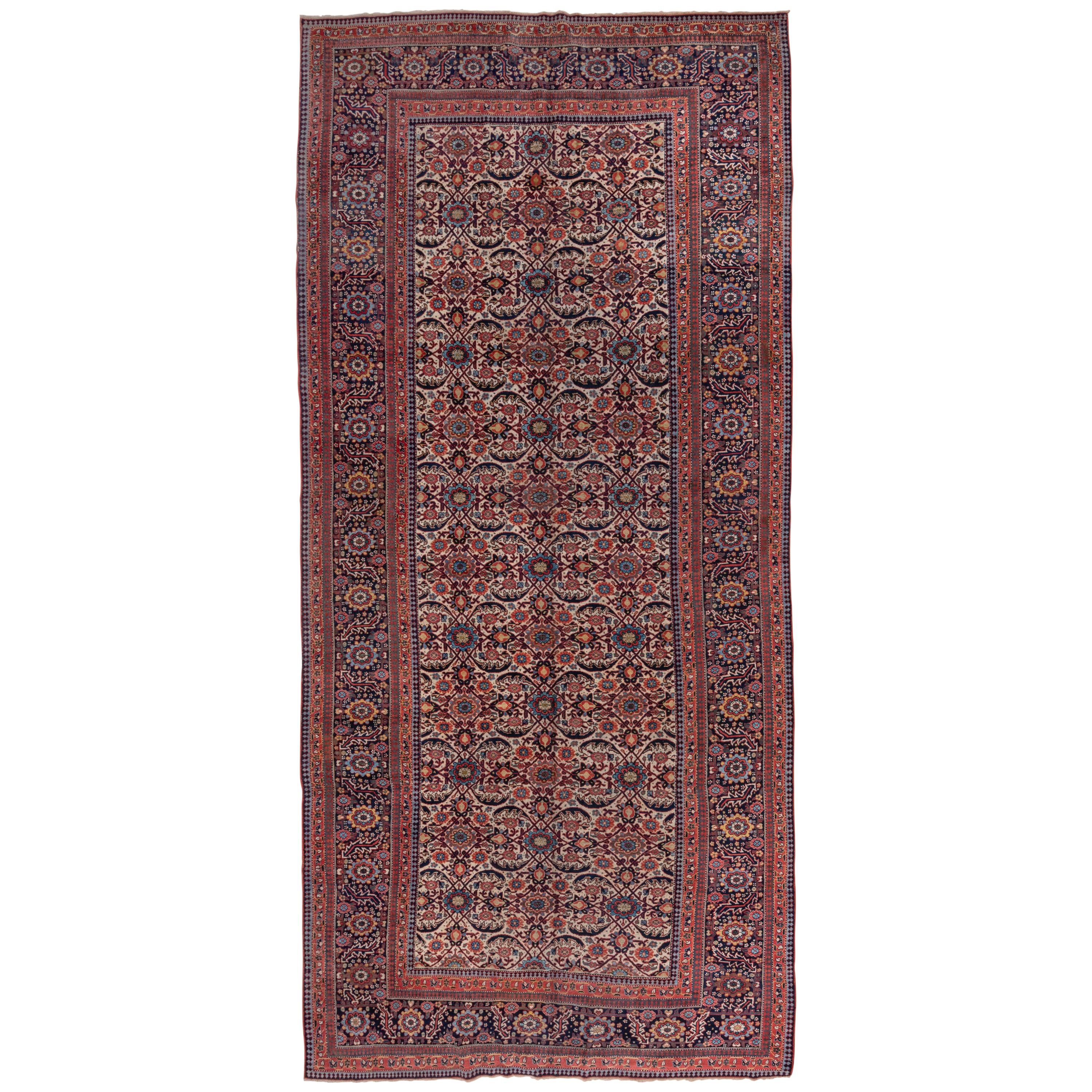 Persian Bidjar Gallery Carpet, Mid-19th Century, circa 1850s