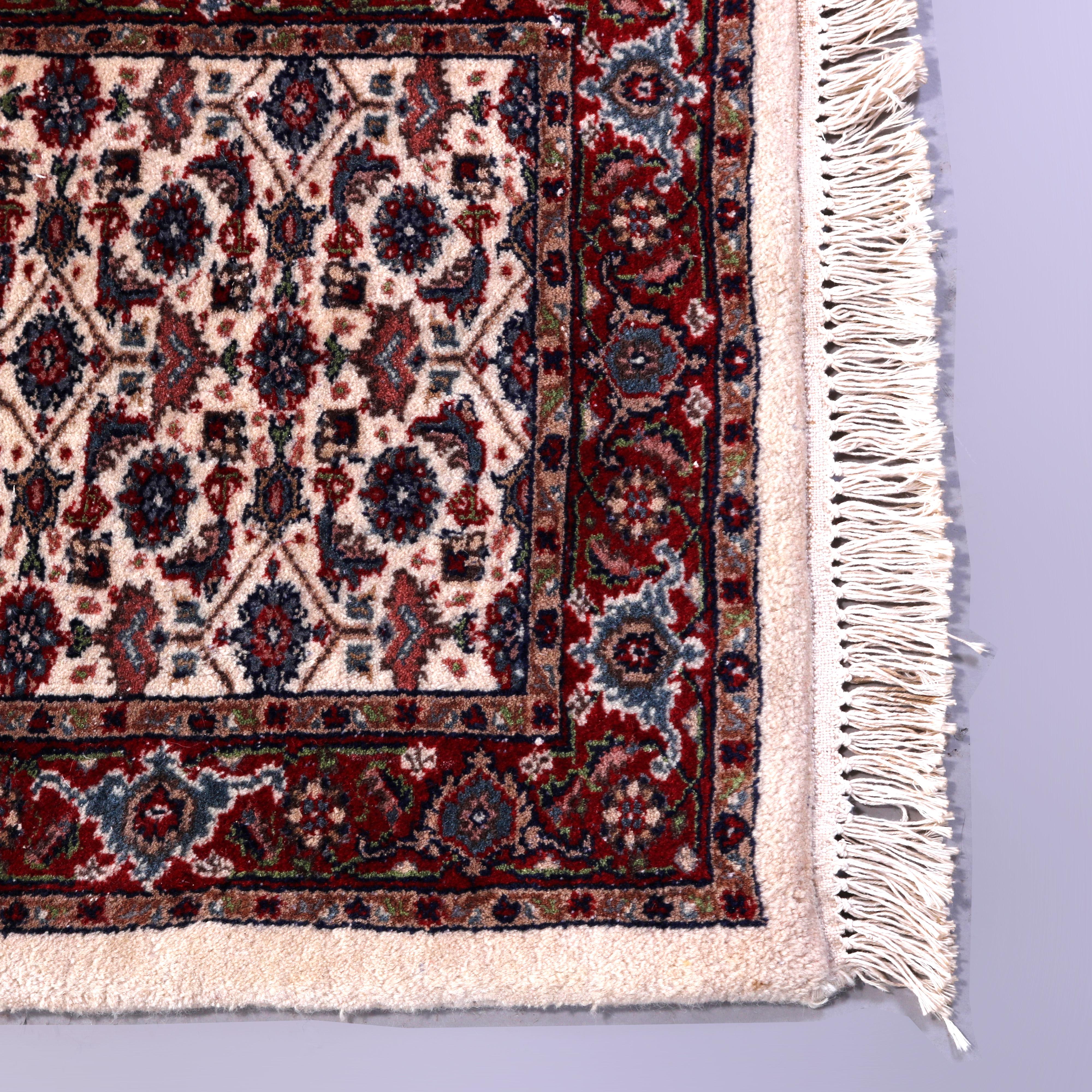 Persian Bidjar Oriental Wool Rug, c1950 In Good Condition For Sale In Big Flats, NY