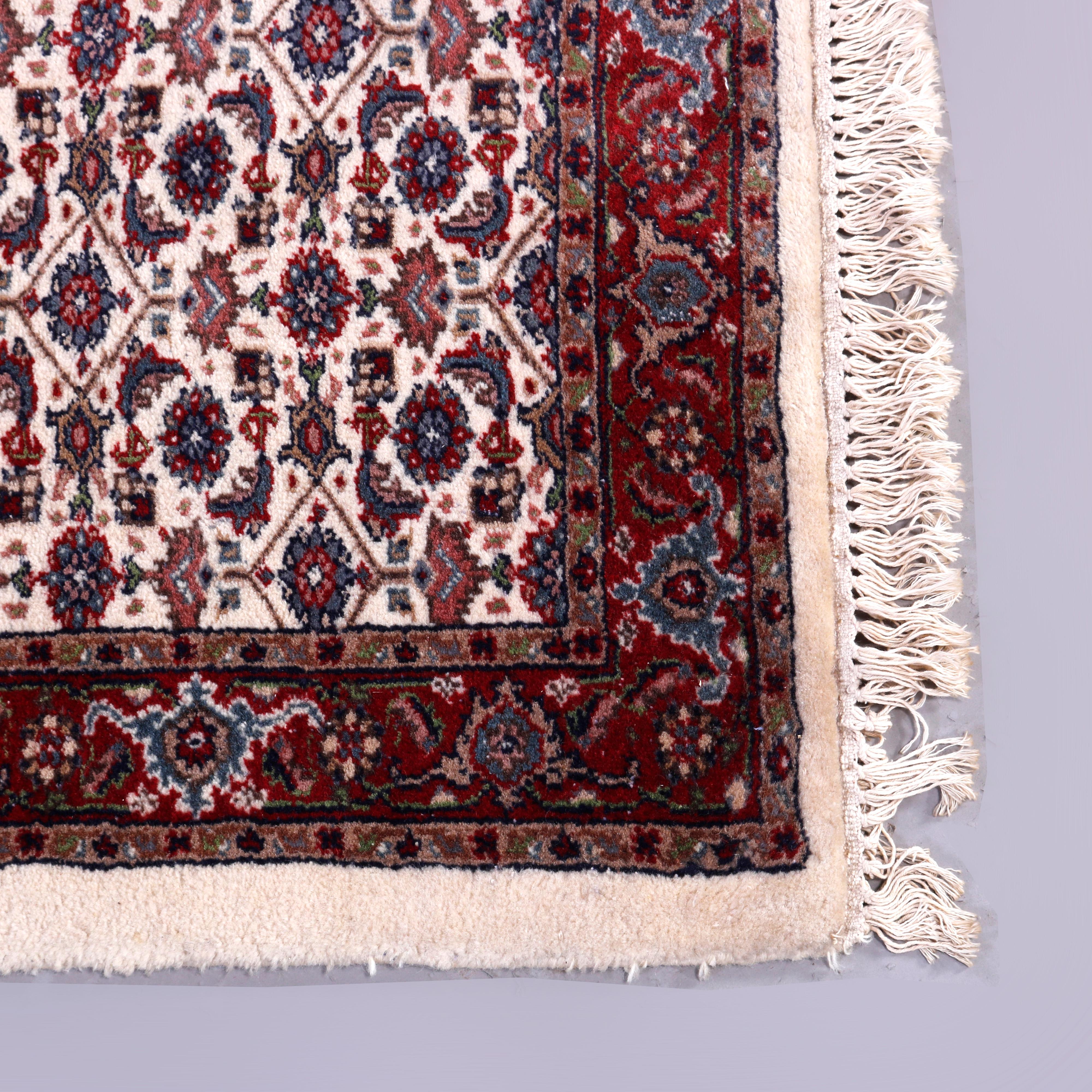 Persian Bidjar Oriental Wool Rug, c1950 For Sale 1