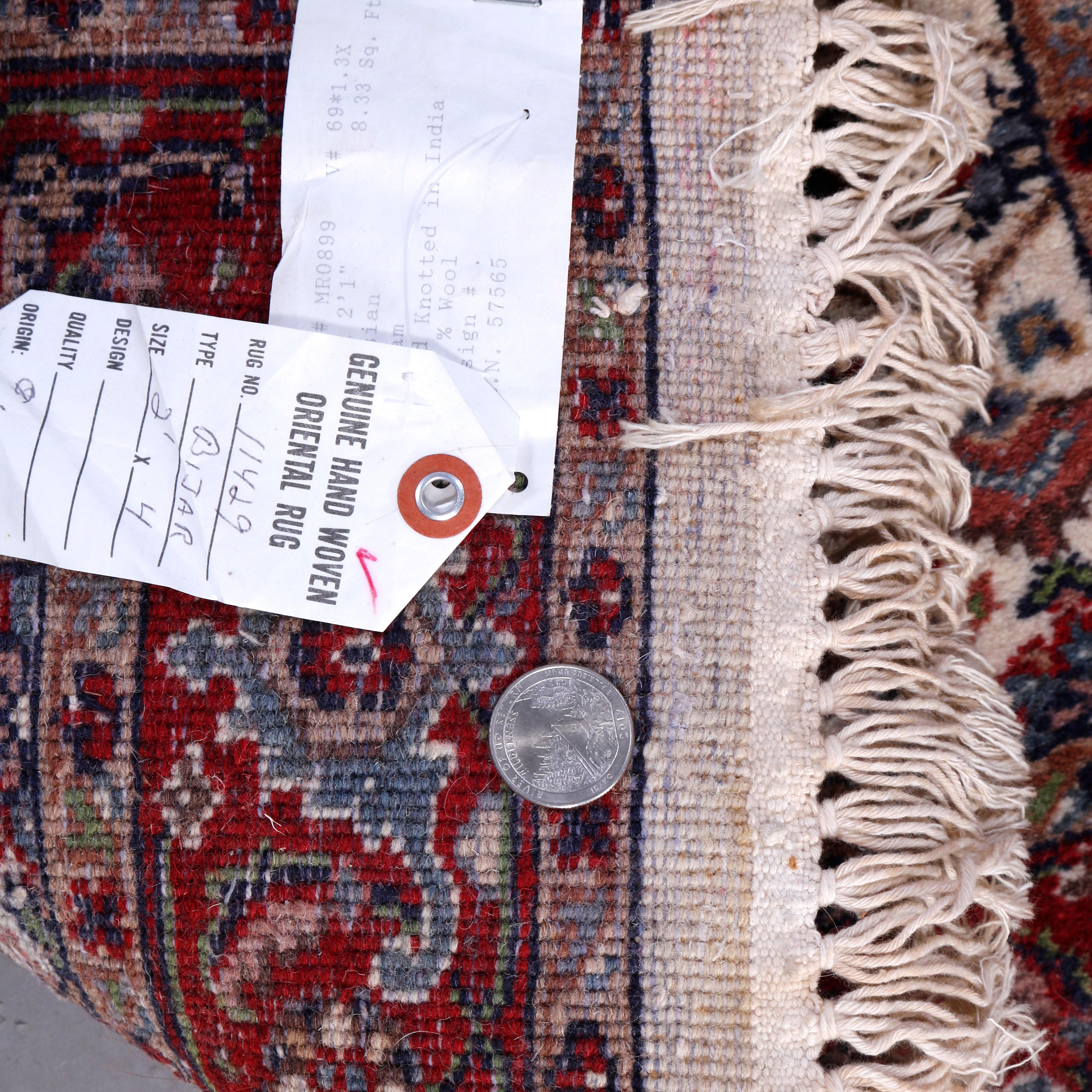 Persian Bidjar Oriental Wool Rug, c1950 For Sale 2