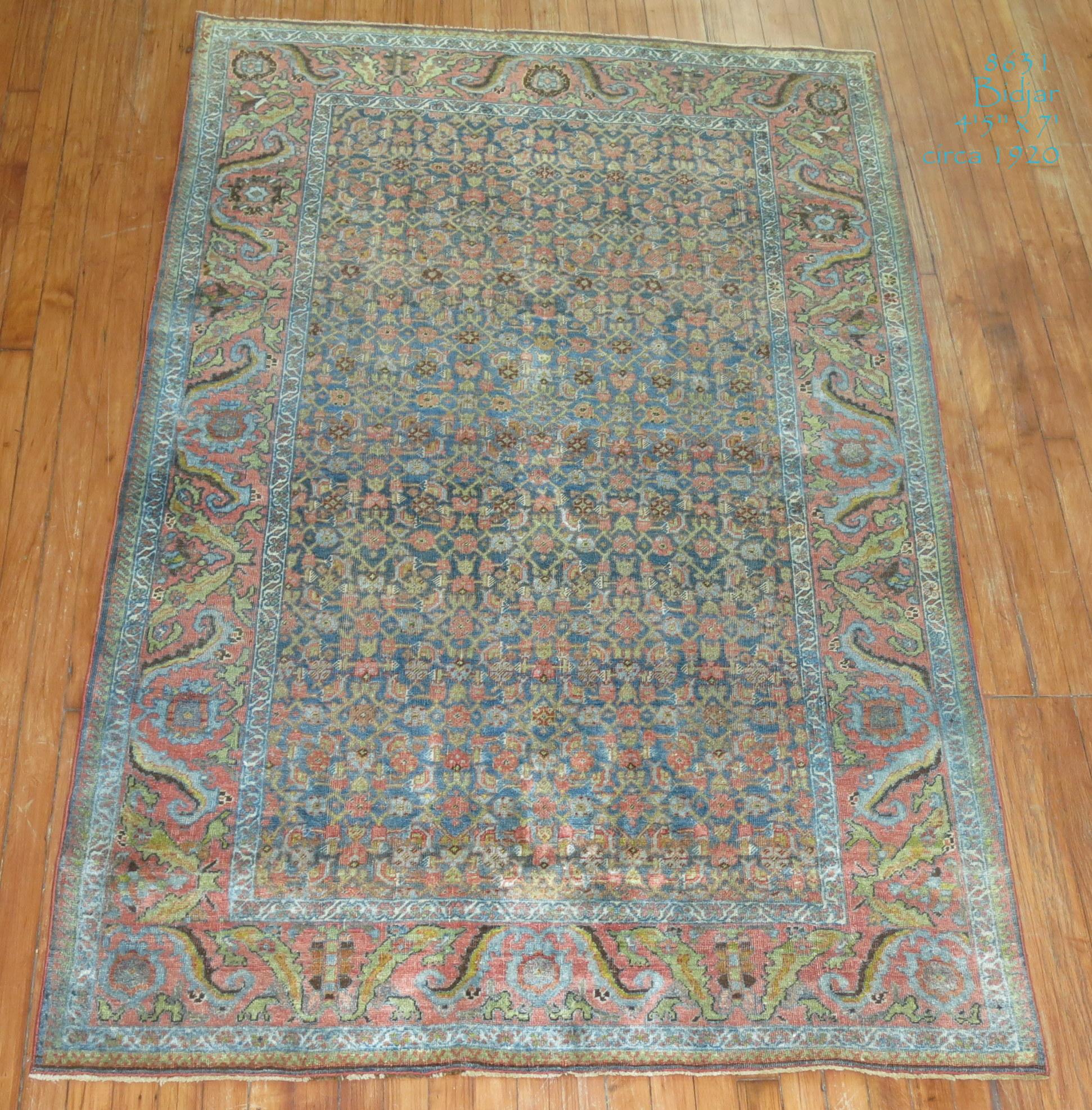 Wool Persian Bidjar Rug For Sale