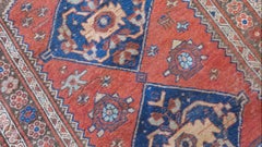 Bidjar persiano con campo rosso Madder e toni indaco, noce moscata e prugna c.C.